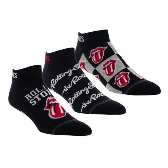 NEW PERRI’S SOCKS unisex - rolling stones collegiate tongues liner socks - 3 pai - Picture 1 of 2